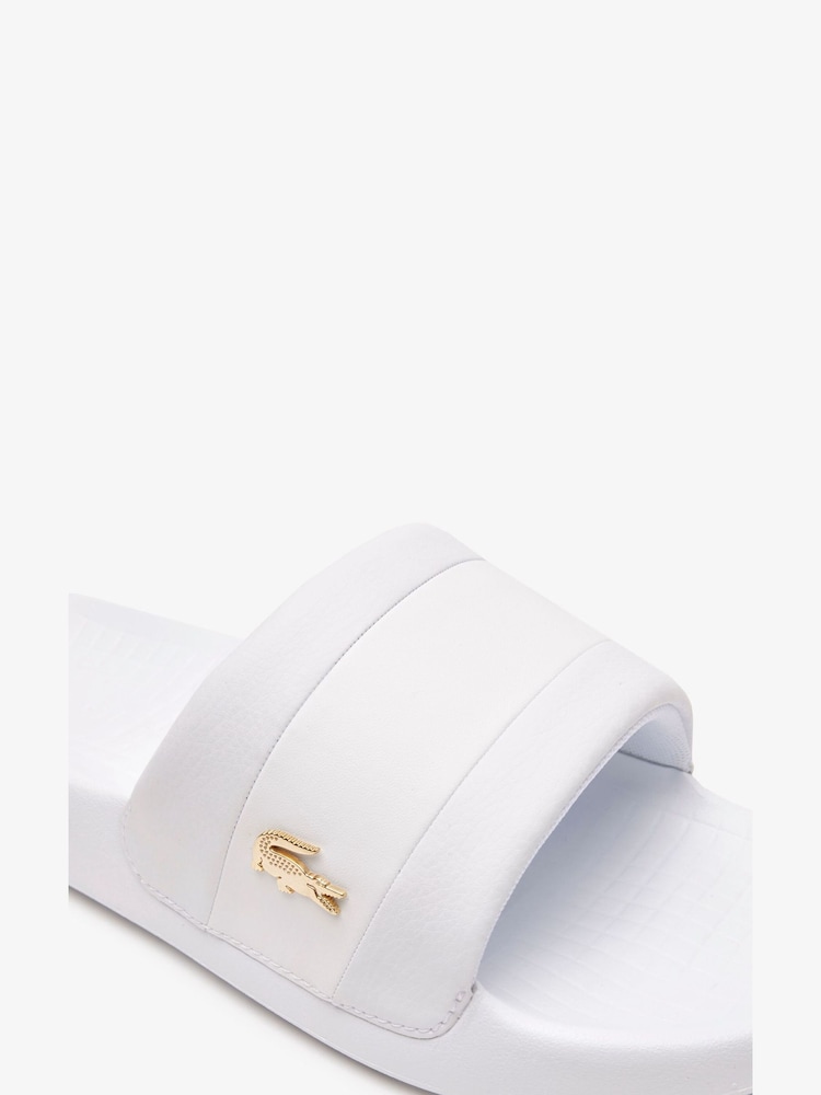 Lacoste White Logo Stripe Sandals - Image 2 of 6 Lacoste White Logo Stripe Sandals - Image 2 of 6