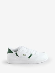 Weiß-grün - Lacoste White/Green T-Clip Trainers - Bild 3 von 8