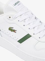 Weiß-grün - Lacoste White/Green T-Clip Trainers - Bild 5 von 8
