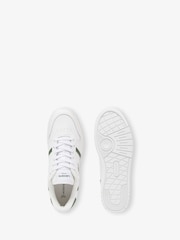 Weiß-grün - Lacoste White/Green T-Clip Trainers - Bild 8 von 8