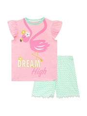 Harry Bear Pink Flamingo Short 100% Cotton Pyjamas - Image 2 of 6
