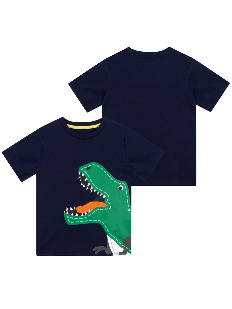 Harry Bear Blue Dinosaur Short 100% Cotton Pyjamas - Image 5 of 5