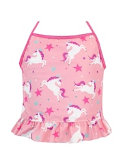 Harry Bear Pink Unicorn Tankini 2 Piece Swimsuit - Image 2 of 4