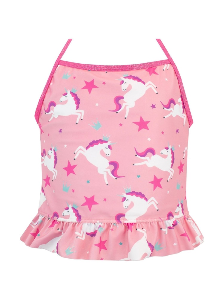 Harry Bear Pink Unicorn Tankini 2 Piece Swimsuit - Image 2 of 4