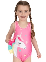 Harry Bear Pink Glitter Unicorn Swimsuit - Image 7 of 8
