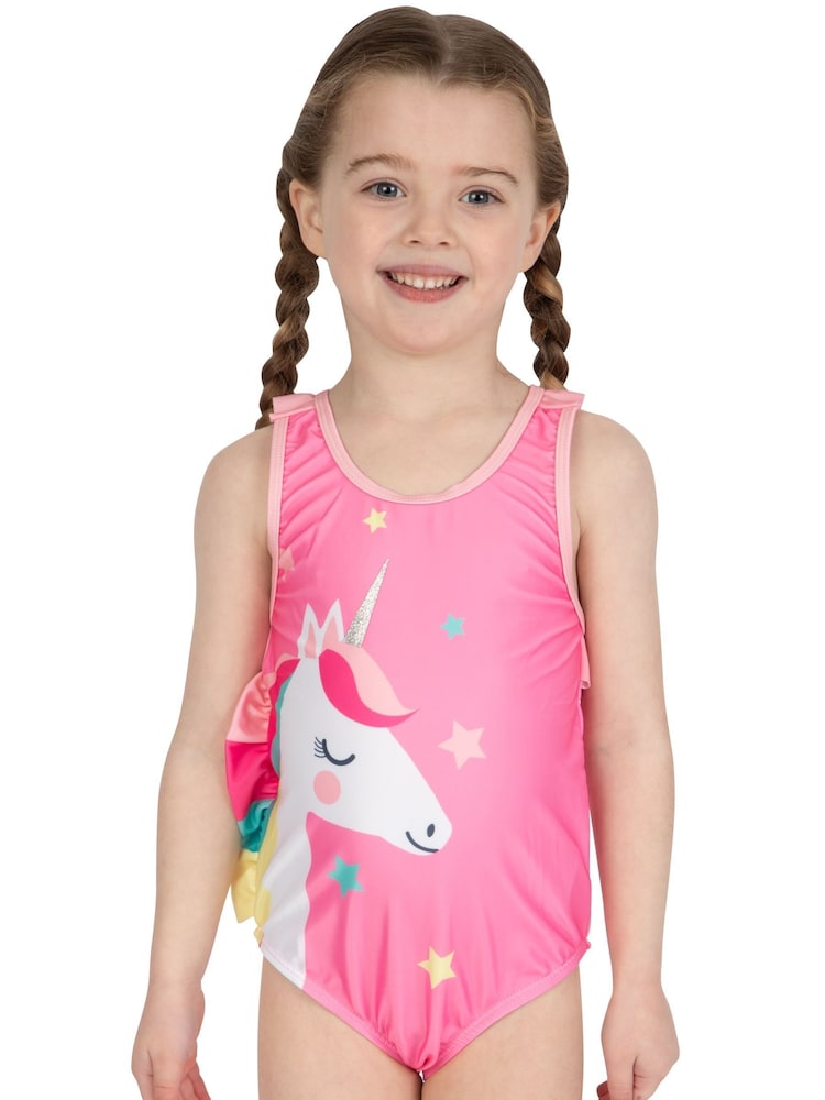 Harry Bear Pink Glitter Unicorn Swimsuit - Image 8 of 8