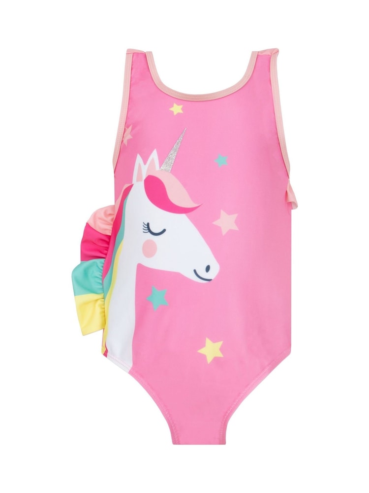 Buy Harry Bear Pink Glitter Unicorn Swimsuit from Next Netherlands