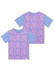 Harry Bear Pink Animal Print Pattern Short 100% Cotton Pyjamas - Image 2 of 4
