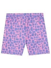 Harry Bear Pink Animal Print Pattern Short 100% Cotton Pyjamas - Image 3 of 4