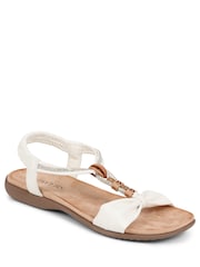 Pavers White Slip-On Sandals - Image 2 of 5