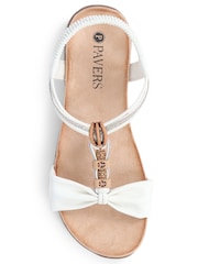 Pavers White Slip-On Sandals - Image 4 of 5