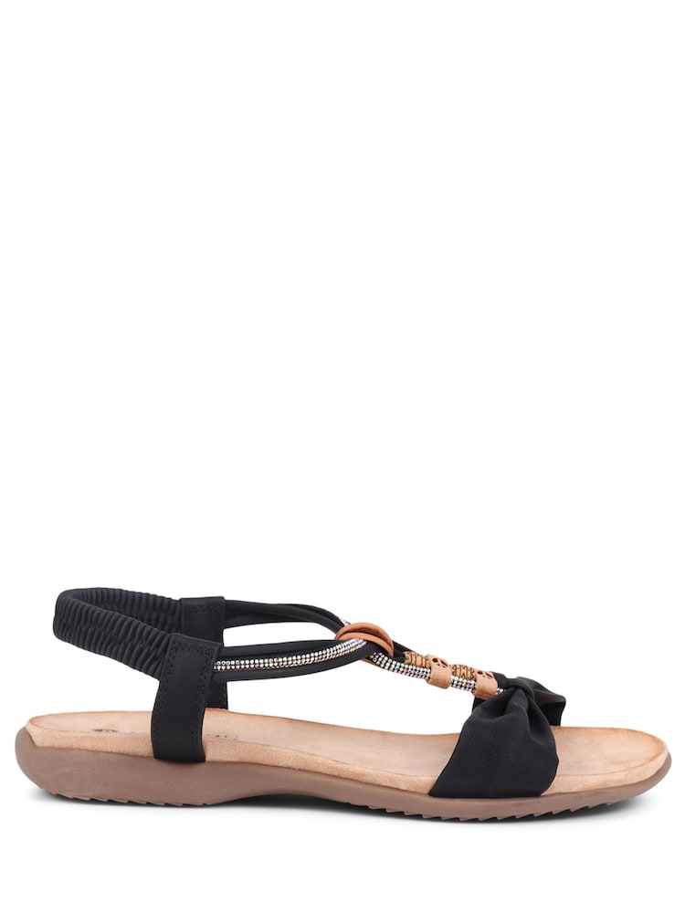 Pavers Black Slip-On Sandals - Image 1 of 5