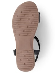 Pavers Black Slip-On Sandals - Image 5 of 5