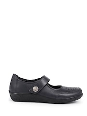 Pavers Blue Leather Mary-Janes Shoes - Image 1 of 5