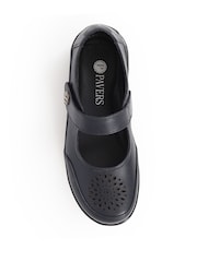 Pavers Blue Leather Mary-Janes Shoes - Image 4 of 5