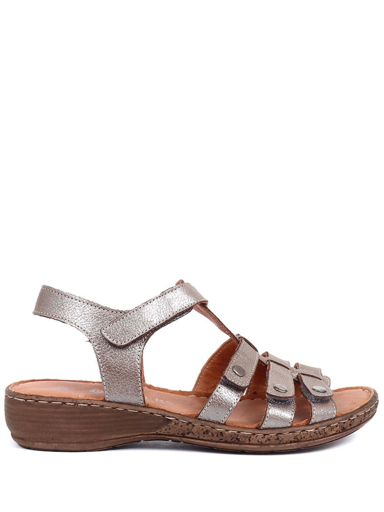 Natural - Sandalias de cuero con cinta en T para mujer de Pavers - Imagen 1 de 5 Natural - Sandalias de cuero con cinta en T para mujer de Pavers - Imagen 1 de 5