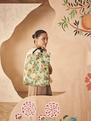 Cath Kidston Green Orange Paddington Foldaway Tote Bag - Image 1 of 9