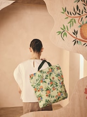 Cath Kidston Green Orange Paddington Foldaway Tote Bag - Image 4 of 9