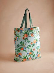 Cath Kidston Green Orange Paddington Foldaway Tote Bag - Image 6 of 9