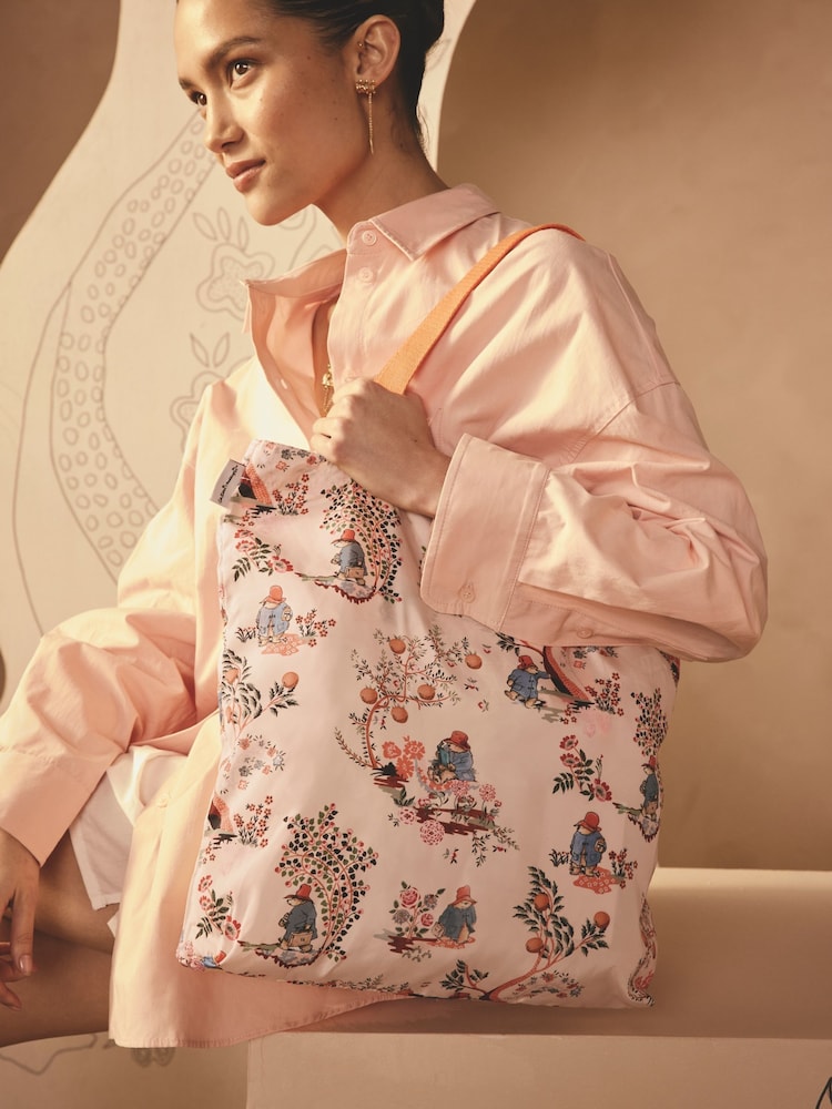 Cath Kidston Pink Oranges Paddington Foldaway Tote - Image 1 of 6