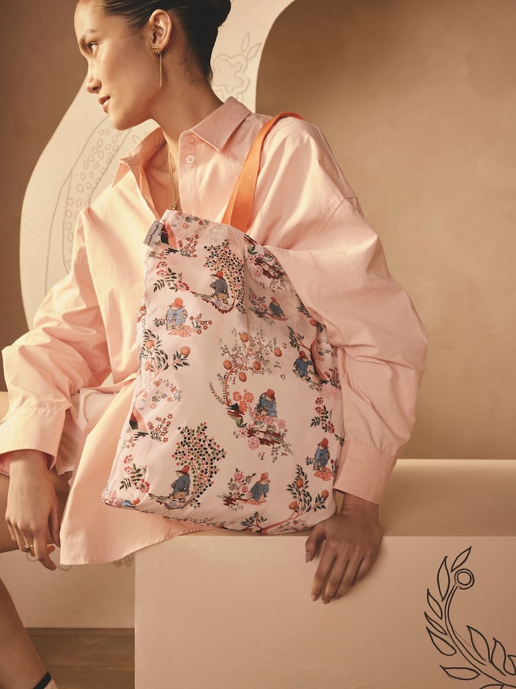 Cath Kidston Pink Oranges Paddington Foldaway Tote - Image 2 of 6