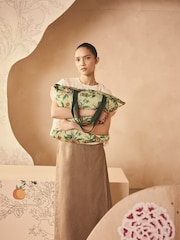 Cath Kidston Green Oranges Paddington Large Foldaway Tote - Image 2 of 8