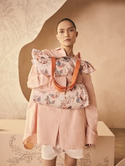 Cath Kidston Pink Oranges Paddington Large Foldaway Tote - Image 3 of 7