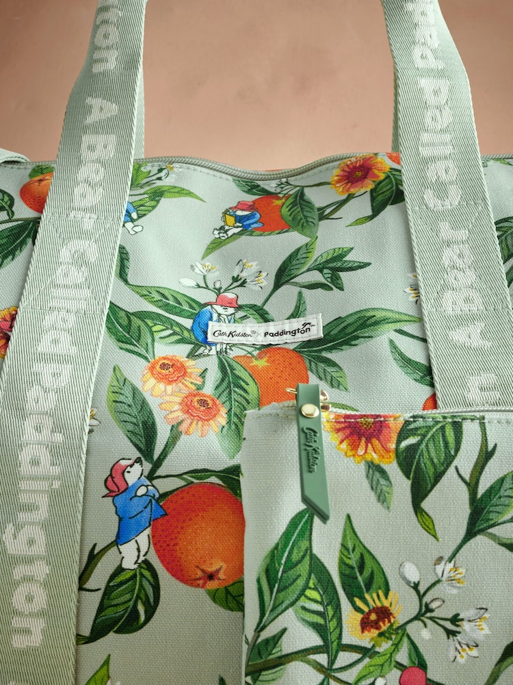 Cath Kidston Green Oranges Paddington Overnight Bag - Image 4 of 6