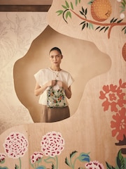 Cath Kidston Green Oranges Paddington Check Small Book Bag - Image 2 of 6