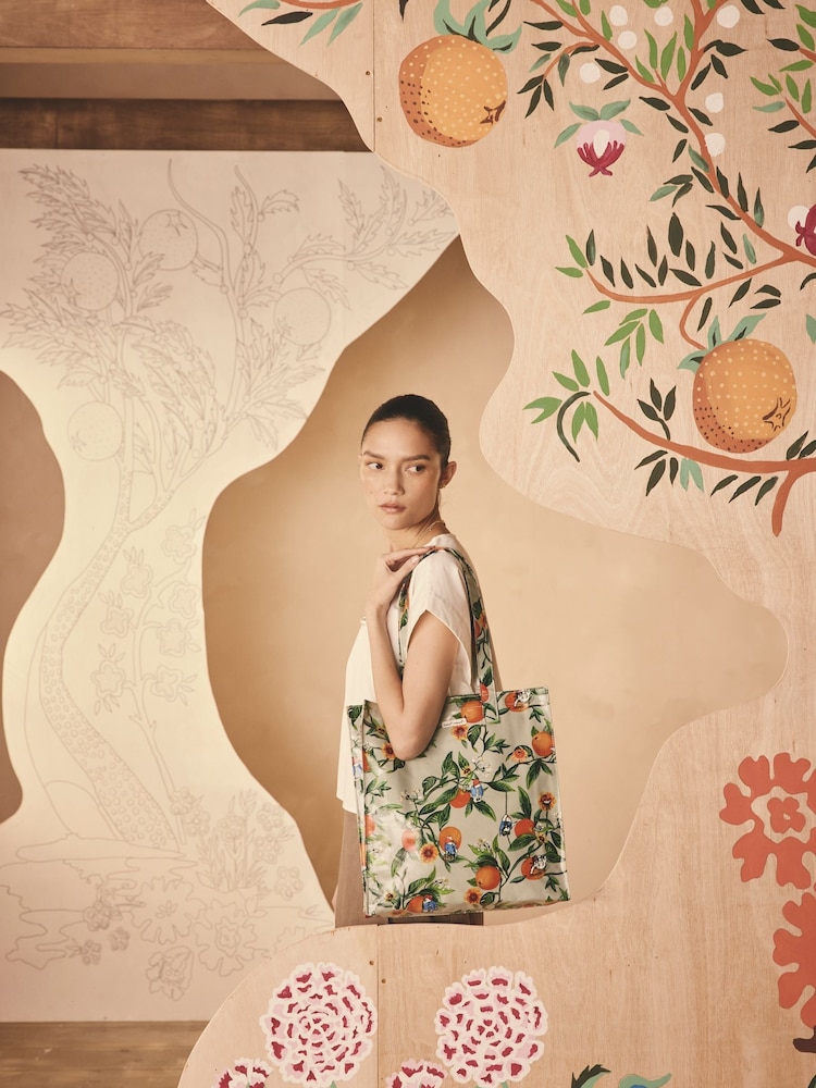 Cath Kidston Green Oranges Paddington Large Book Bag - Image 1 of 7