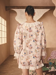 Cath Kidston Pink Paddington Frill Short Set Pyjamas - Image 3 of 11