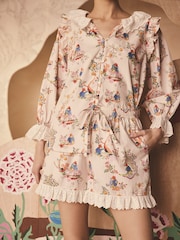 Cath Kidston Pink Paddington Frill Short Set Pyjamas - Image 4 of 11