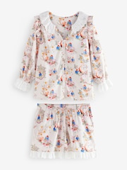 Cath Kidston Pink Paddington Frill Short Set Pyjamas - Image 7 of 11