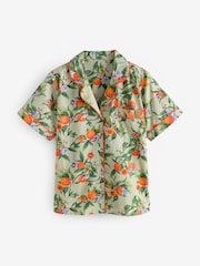 Cath Kidston Green Oranges 100% Cotton Paddington Short Pyjamas Set - Image 6 of 7