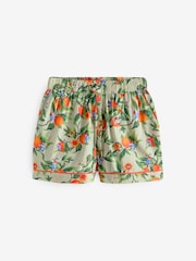 Cath Kidston Green Oranges 100% Cotton Paddington Short Pyjamas Set - Image 7 of 7