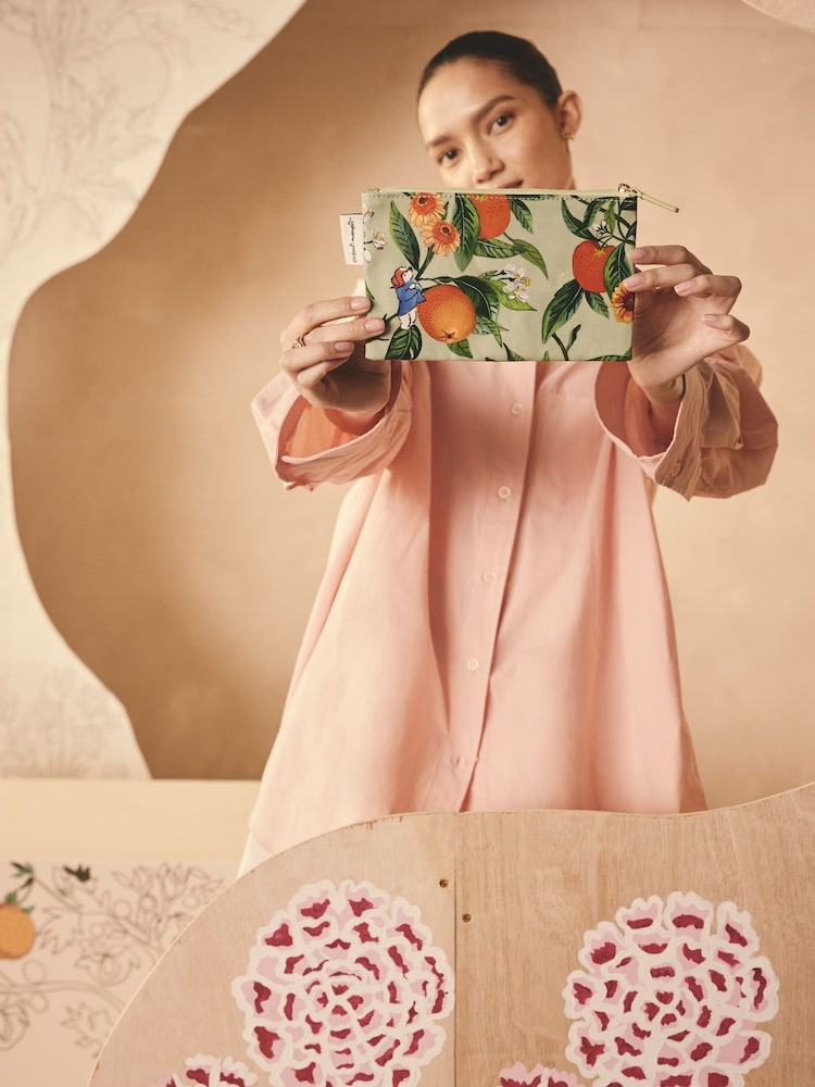 Cath Kidston Paddington Geldbörsentasche mit Reißverschluss aus 100% Baumwolle - Bild 1 von 5
