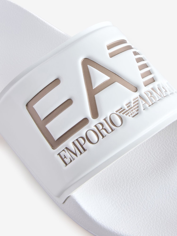 Emporio Armani Contrast Colour Logo Sliders - Image 6 of 6
