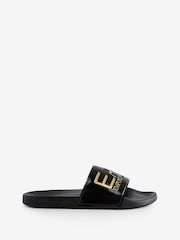 Emporio Armani Rubber Logo Sliders - Image 1 of 5