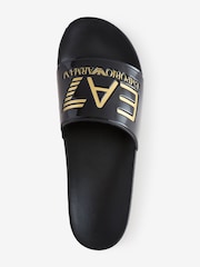Emporio Armani Rubber Logo Sliders - Image 3 of 5