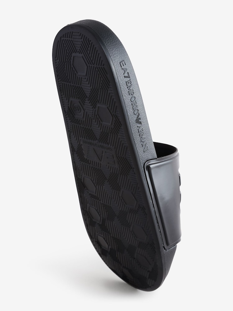 Emporio Armani Rubber Logo Sliders - Image 4 of 5