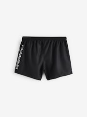 Emporio Armani EA7 Large Logo Black Swim Shorts - Image 2 of 5