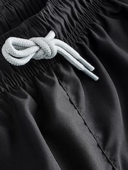 Emporio Armani EA7 Large Logo Black Swim Shorts - Image 5 of 5
