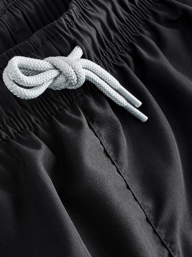 Emporio Armani EA7 Large Logo Black Swim Shorts - Image 5 of 5