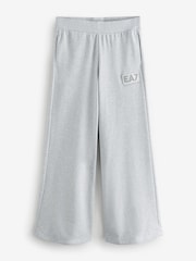 Серые широкие стретчевые брюки с логотипом Emporio Armani EA7 - Image 2 of 5