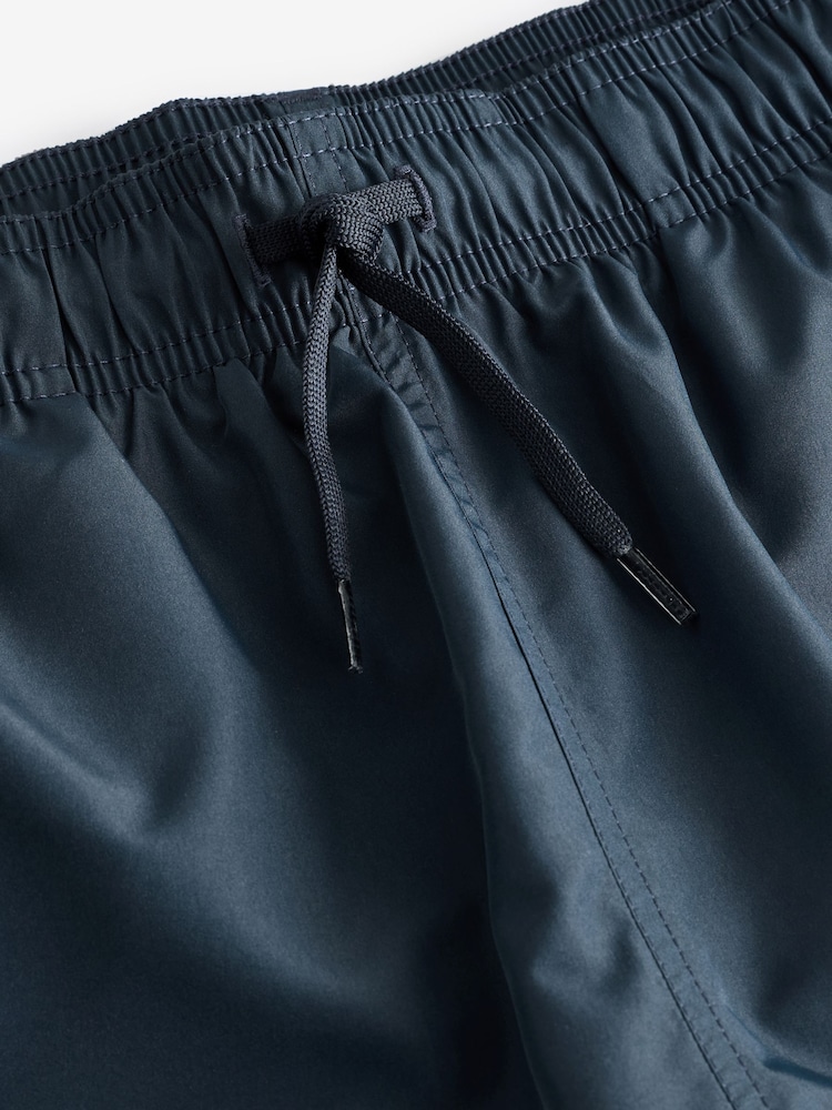 Emporio Armani EA7 Blue Logo Swim Shorts - Image 3 of 4