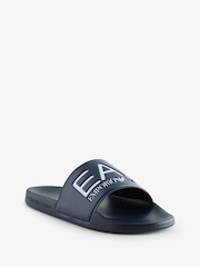 Emporio Armani Rubber Logo Sliders - Image 2 of 3