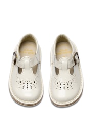 Clarks White Standard Fit (F) Patent Joyful Skip Toddler Shoes - Image 6 of 7
