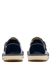 Clarks Navy Standard Fit (F) Leather Joyful Skip Kids Shoes - Image 5 of 7