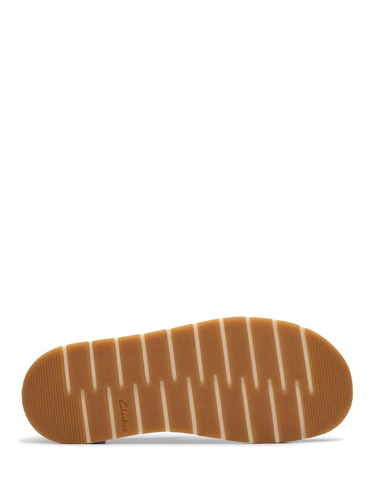 Clarks Navy Standard Fit (F) Leather Joyful Skip Kids Shoes - Image 7 of 7