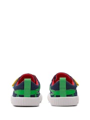 Clarks Navy Kids Canvas Foxing Ace Shoes - Image 5 of 8